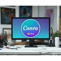 Logiciel de conception graphique authentique Canvas Pro, compte privé, 1 an, compatible avec une utilisation commerciale