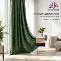 Rideau en tissu jacquard satiné teint en fil, texture velours de luxe, 100 % polyester, poids moyen, respirant, prêt à l'emploi, fourni directement par l'usine