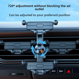 Soporte para Teléfono con Gancho Extendido para Rejilla de Ventilación de <span class=keywords><strong>Coche</strong></span>, Antivibración y Anticaída 720 °   Soporte Universal Giratorio para Teléfono Móvil con Bloqueo Automático y Gravedad para <span class=keywords><strong>Coche</strong></span> - Product Image 4