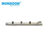 Glissière de tiroir dissimulée à crochet, 27 mm, extension 3/4, pour charge lourde, pour tiroir coulissant de cuisine ou armoire, finition zinc bleu