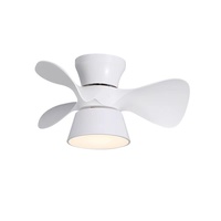 Ventilateur de plafond intelligent ultra-mince à fréquence variable pour chambre à coucher, avec lumière à spectre complet, compatible Tmall, modèle 89006