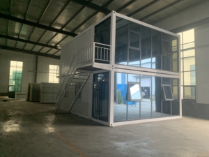 20ft Flat Pack Light Steel Container House Prefab Detachable <b>Camping</b> Home for Workshops and Offices - Product Image 2