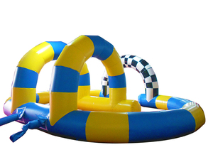 Alliance Nouvellement conçu Extérieur Hermétique Gonflable Enfants Jouet Voitures Piste De Course Terrain Gonflable Go Kart Piste De Course Pour Voiture Pare-chocs - Product Image 2