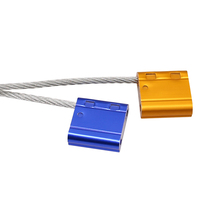 MA-CS3012 Zugfeste Kabelplombe Verzinkter Draht Aluminiumplombe mit Einstellbarem Durchmesser für Logistik und Transport