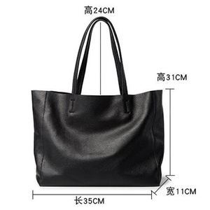 <span class=keywords><strong>Sac</strong></span> à main en <span class=keywords><strong>cuir</strong></span> <span class=keywords><strong>noir</strong></span> verni pour femmes, extra large, fourre-tout, bon marché, nouvelle collection - Product Image 4