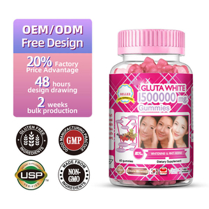 Gluta White 1500000 Mg Hair Nail Growing <b>biotin</b> <b>Gummies</b> Candy Skin Brightening Dietary Supplement For Women Collagen <b>Gummies</b> - Product Image 4