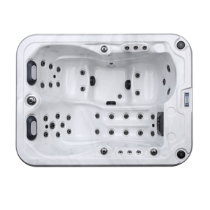 <span class=keywords><strong>Jacuzzi</strong></span> extérieur 2m x 1,5m pour 2-3 personnes, avec jets de 4 pouces, cascade, lumières colorées, ambiance romantique, pour usage domestique ou villa - Product Image 3
