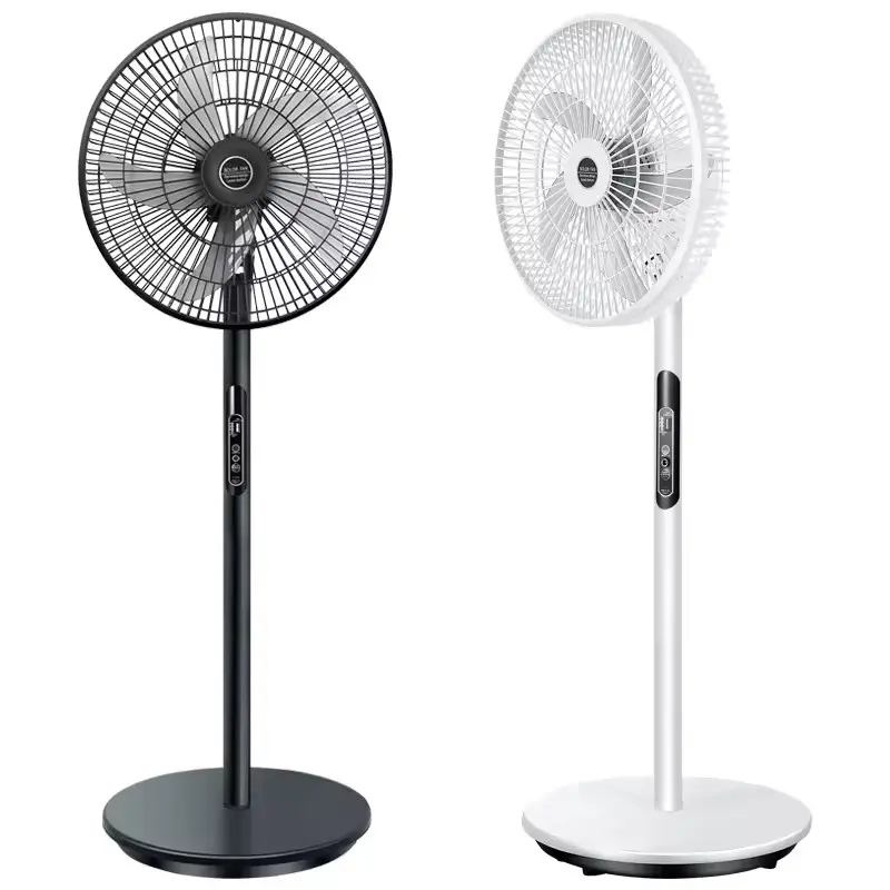 16 inch DC AC bệ Fan Home năng lượng mặt trời có thể sạc lại đứng fan đối với văn phòng ngủ thị trường hộ gia đình