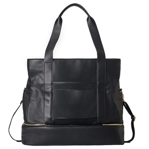 Borsa <span class=keywords><strong>da</strong></span> <span class=keywords><strong>Viaggio</strong></span> OEM in Pelle Vegana di Grande Capacità, per Palestra, Yoga, Pernottamento, Weekend, con Scomparto per Scarpe, Tasche e Cerniera, <span class=keywords><strong>Bagaglio</strong></span> <span class=keywords><strong>a</strong></span> <span class=keywords><strong>Mano</strong></span> - Product Image 2