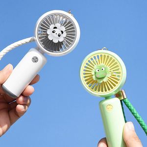 Mini ventilateur portable rechargeable avec batterie, trois vitesses, logo personnalisable, climatiseur - Product Image 1