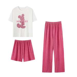 Paquete de 3 pijamas de manga corta para mujer, ropa cómoda para el hogar, novedad de <span class=keywords><strong>2022</strong></span> - Product Image 2