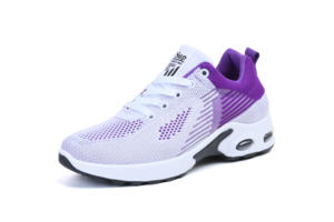 2026 New Women's Summer Casual Running Sneakers Breathable Mesh Upper Lace-Up Closure Anti-Slip Striped Fashion Trend - Product Image 5