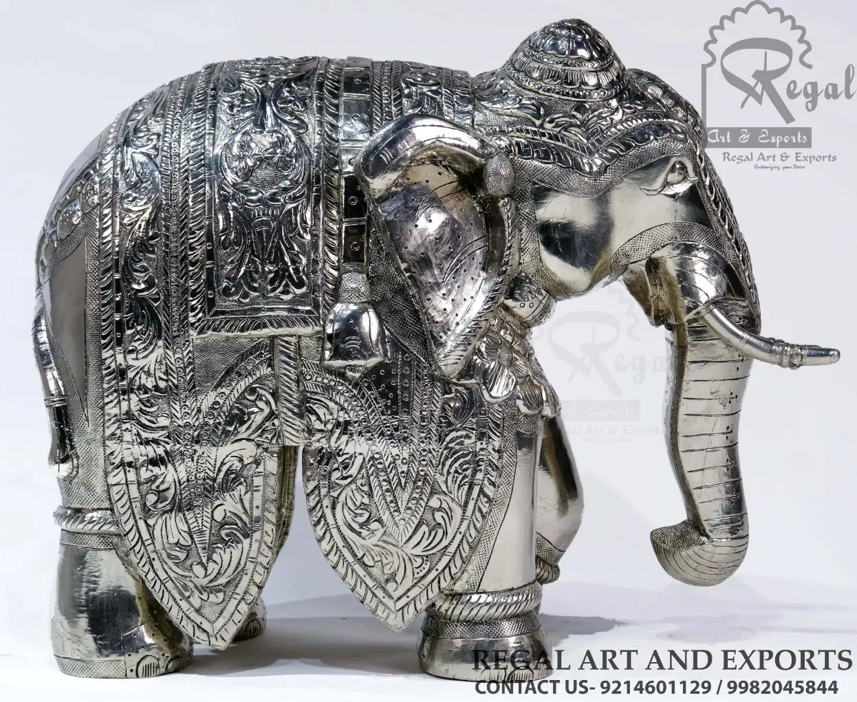 German silver Elephant, traditioneller Rajasthani German silver Elefant ist ein großartiges Kunstwerk für Ihre Tisch-und Boden dekoration