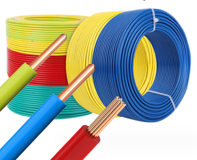 Copper Power Cable THHN/THW BVR 6mm PVC Insulated Single Copper Core Electrical Wires Low Voltage Cables