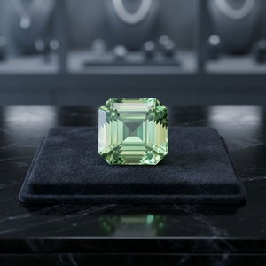 Aigue-marine verte naturelle de qualité supérieure, taille Asscher, 9,87 CT, provenant du Mozambique, 12,7x12,7x9,0 mm - Product Image 3