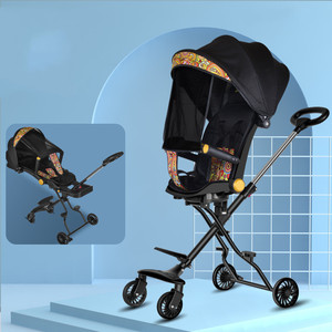 Xe Đẩy Em Bé Thoải Mái Giá Rẻ Xe Đẩy Dễ Gấp Bán Chạy Nhất Du Lịch Em Bé 3 Trong 1 Để Bán/Xe Đẩy Em Bé Có Thể Ngồi Có Thể Nằm - Product Image 5