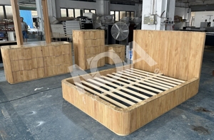 NOVA Modern Natural Oak King Size Muebles de dormitorio 5 piezas Chambre a Coucher Juegos completos Cama de madera con almacenamiento - Product Image 2