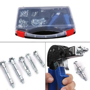 Kit d'outils manuel pour rivets d'ancrage mural creux en acier allié zingué, classe 8 KHC M4 M5, pour fixation sur plaques de plâtre et cloisons sèches - Product Image 4