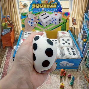 Jouets dés à presser en TPR mignons pour enfants de 5 à 7 ans, unisexe, pour soulager le stress et la décompression, accessoires amusants pour jeu d'échecs volant - Product Image 2