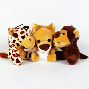 Songshan Toys nueva muñeca pequeña caliente colgante animal elefante León Tigre bolsa accesorios mini peluche juguete peluche llavero regalo