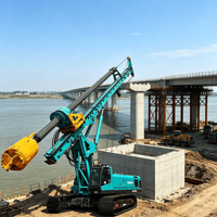 Foreuse rotative hydraulique polyvalente moyenne SWDM240H pour la construction de pieux et les projets de pieux forés de fondation