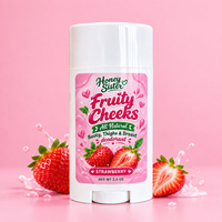 Déodorant corporel en stick à la fraise, formule naturelle douce pour femmes, soin complet du corps, OEM ODM 2,5 oz