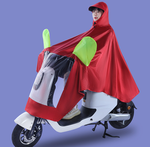 Poncho Impermeabile Integrale Antipioggia per E-Bike, Extra Lungo e Rinforzato, Mantella Impermeabile per Ciclismo Monoposto - Product Image 2