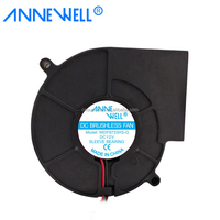 Micro-souffleur centrifuge 4 pouces 12V 24V CC sans balais 97x97x33mm, ventilateur silencieux CC 9733, petit ventilateur de refroidissement pour éolienne