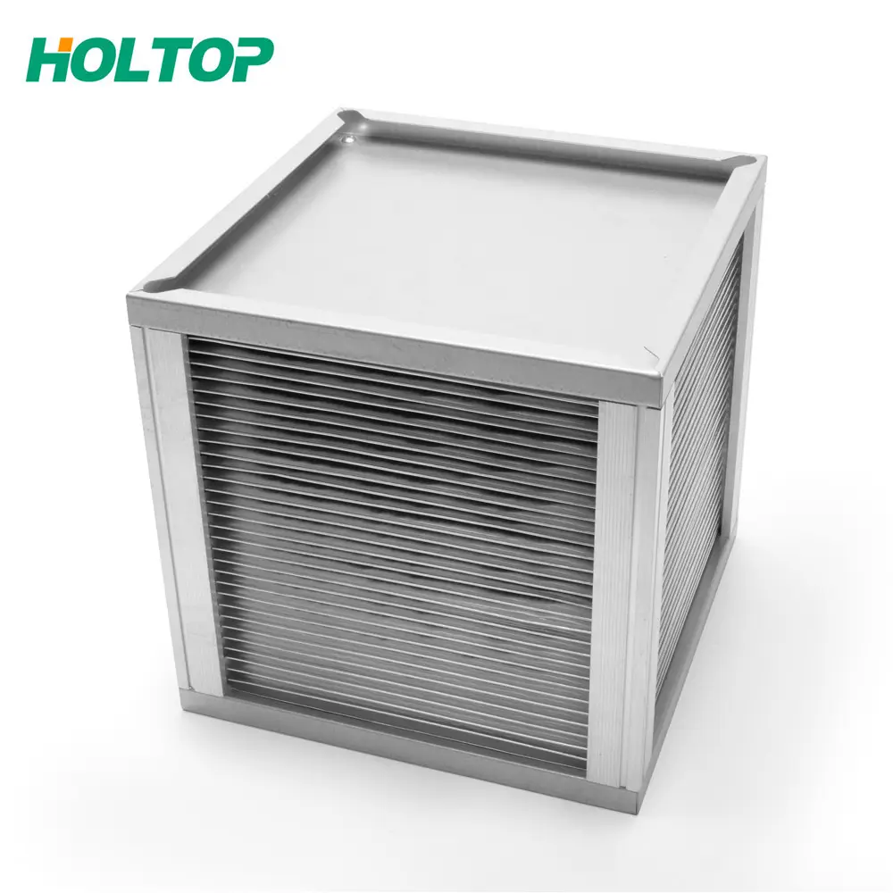 HVAC water air ventilation plate electric heat exchanger aluminum to recuperator