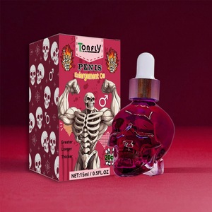Venta Directa de Fábrica, Aceite de Masaje Corporal para Adultos Tonfly Pink Skull, Sin Efectos Secundarios, Cuidado del Área Privada Masculina, 15 ml - Product Image 2