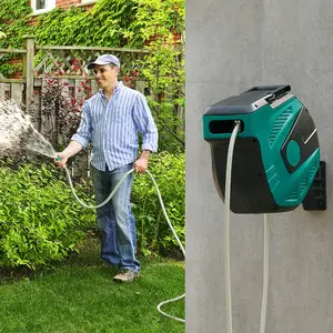 Retractable Garden Water Hose Reel Wall Mounted Roll-up Hose Reel Combination 20/25/30/35M