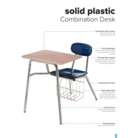 Ensemble chaise et bureau robuste pour la formation, chaise et bureau pour étudiants, idéal pour l'école
