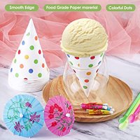 Gobelets jetables pour glaces pilées, granités et crèmes glacées 3.7oz 6oz Impression personnalisée