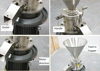 Mini moulin colloïdal vertical en acier inoxydable, petite machine de fabrication de beurre d'arachide pour usage domestique