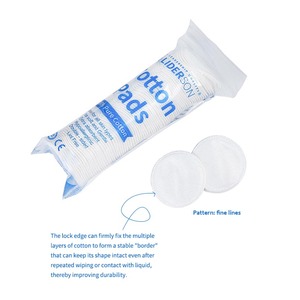 Discos de Algodón Desechables Orgánicos para el Rostro, Desmaquillantes Cosméticos, Cuidado de la Piel, 100 Unidades, con Borde Fino - Product Image 1