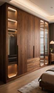 Système d'armoires en bois sur mesure OEM, armoires modernes avec tiroirs - Product Image 4