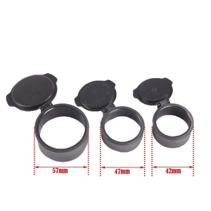 1 unidad <span class=keywords><strong>de</strong></span> tapa abatible rápida con resorte para mira telescópica, cubierta <span class=keywords><strong>de</strong></span> lente que se abre, protector ocular para lente objetivo, para caza - Product Image 2