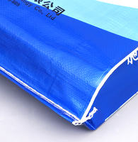 Sac tissé en PP laminé BOPP avec logo personnalisé, 25 kg/10 kg, pour engrais/riz/maïs/aliments pour animaux/grains/farine