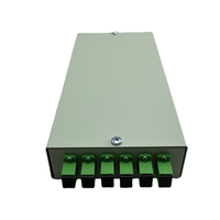 Kotak terminasi serat terpasang di dinding, 6-Port Mini ODF Digital SC FC serat terbuat dari plastik