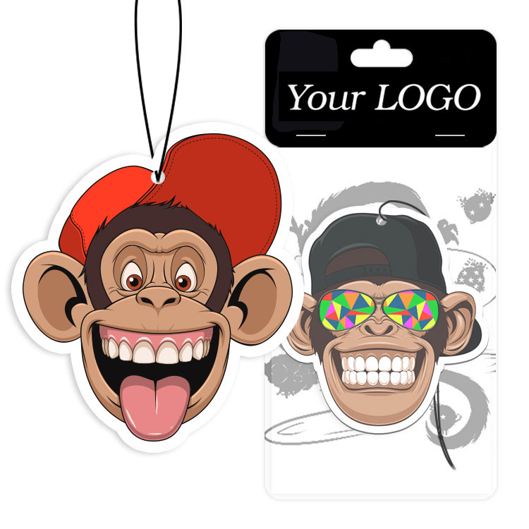 Customized Design Funny Hanging Air Freshner/Custom Paper Car Air Freshener