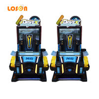 Équipement d'amusement Loson Simulateur de rachat de billets à jetons Simulateur de course 32 ''Machine de jeux vidéo dynamique à lumières LED