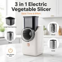 Professionele elektrische snijmachine, groentesnijder, fruitsnijder, elektrische kaasschaaf, ideaal voor thuiskeuken.