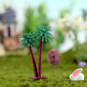 Plante de verdure artificielle miniature cocotier modèle décoration bricolage bâtiment diorama <span class=keywords><strong>bac</strong></span> <span class=keywords><strong>à</strong></span> <span class=keywords><strong>sable</strong></span> gâteau Topper paysage - Product Image 4