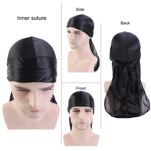 Durags de haute qualité, colorés, <span class=keywords><strong>prix</strong></span> d'usine, durags pour hommes et femmes, durags en satin soyeux, durags unisexes, foulard en satin de soie, doo rag - Product Image 6