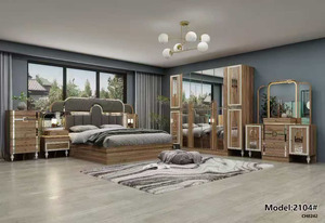 Meubles De Chambre <strong>a</strong> Coucher Complet <strong>Bed</strong> <strong>Set</strong> Economic Mdf King Bedroom <strong>Set</strong> Wood <strong>Full</strong> Modern Bedroom Furniture <strong>Set</strong> - Product Image 2