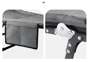 Оптовая продажа: складная офисная кровать-раскладушка, портативное кресло-шезлонг для обеденного перерыва, легкая компактная кровать-раскладушка - Product Image 2