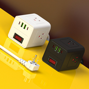 Us Flat Plug Travel Power Strip Cube Extensión de toma de corriente Multi Plug Outlet Extension Cable Socket - Product Image 2