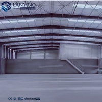 Geniş Açıklıklı Kolay Montajlı Prefabrik Çelik Yapı Atölye Binası Kesme Bükme Hizmetleri Düşük Maliyetli İnşaat Tasarımı