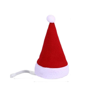 Ensemble de costumes de Noël pour animaux de compagnie, bonnet et écharpe de Père Noël pour chats, petits chiens, accessoires de tenue de Noël pour animaux de compagnie