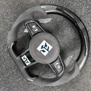 Volant sport en fibre de carbone compatible avec Volkswagen <span class=keywords><strong>Golf</strong></span> 4 5 6 <span class=keywords><strong>7</strong></span> 8 GTI <span class=keywords><strong>R</strong></span> MK5 MK6 MK7 MK8 <span class=keywords><strong>2017</strong></span>, mise à niveau du modèle ancien vers le nouveau modèle - Product Image 1